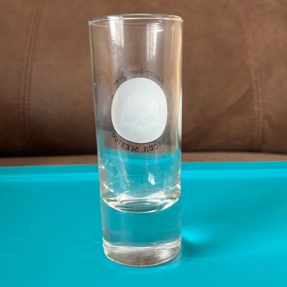 Harley Davidson Cancun Mexico 4” Double Shot Glass‎